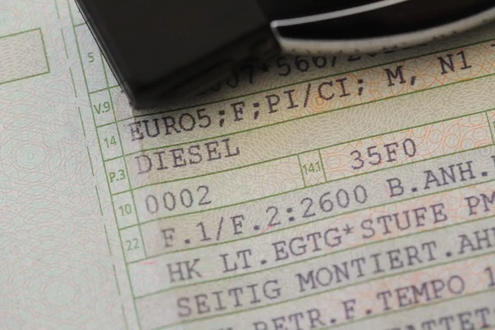 Fahrzeugschein