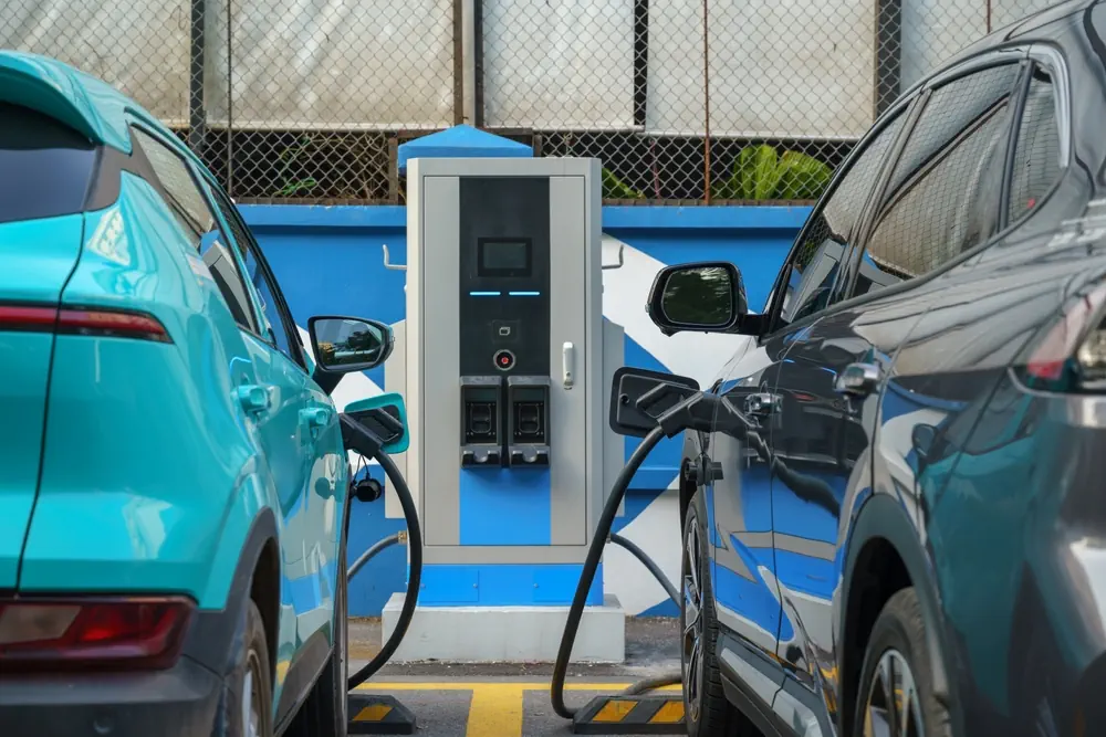 Elektroautos beim laden